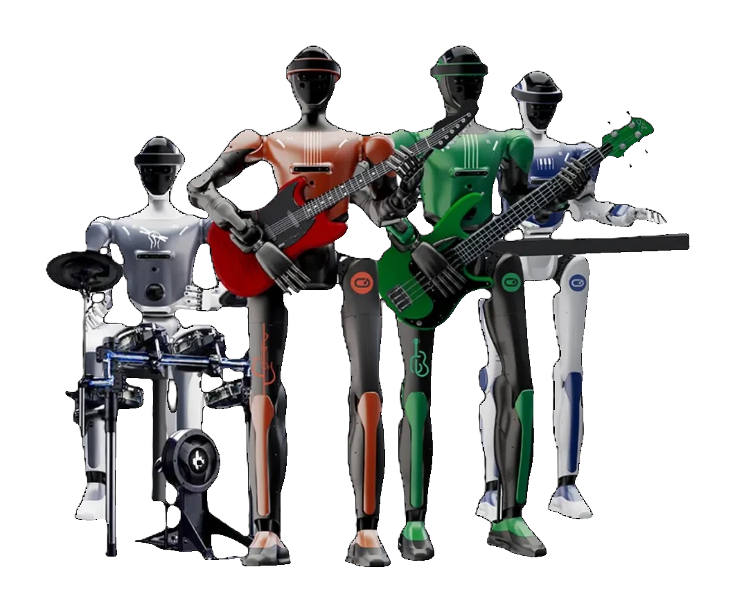 CASBOT 4 Piece Band humanoid performance set