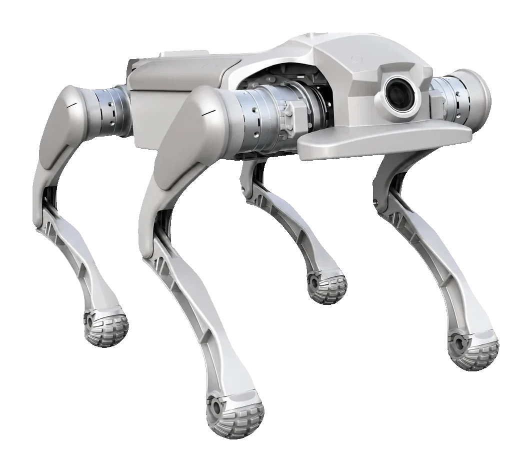 Genisom L1 compact quadruped — SLAM research, open API, 360° protection, 6km range, Price on request